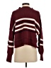 By Together Stripes Burgundy Pullover Sweater Size S - photo 2