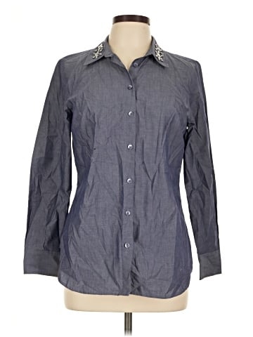 Ann Taylor Factory Long Sleeve Button-Down Shirt (view 1)