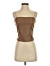 Heartloom 100% Polyurethane Brown Sleeveless Top Size S - photo 1