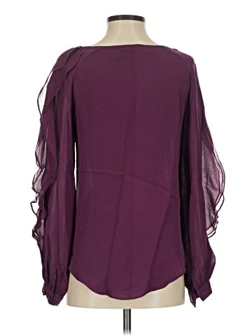Haute Hippie Long Sleeve Silk Top (view 2)