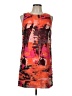 Jessica Howard 100% Polyester Graphic Orange Cocktail Dress Size 10 (petite) - photo 1