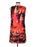 Jessica Howard 100% Polyester Graphic Orange Cocktail Dress Size 10 (petite) - photo 2