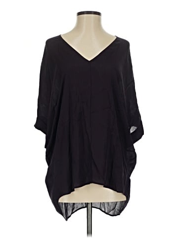 Vince. 3/4 Sleeve Silk Top (view 1)