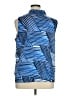 Talbots 100% Polyester Blue Sleeveless Blouse Size XL - photo 2