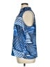 Talbots 100% Polyester Blue Sleeveless Blouse Size XL - photo 5