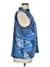Talbots 100% Polyester Blue Sleeveless Blouse Size XL - photo 4