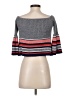 Lovers + Friends 100% Cotton Stripes Gray Pullover Sweater Size XS - photo 2