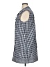 Vineyard Vines 100% Cotton Checkered-gingham Blue Sleeveless Button-Down Shirt Size XL - photo 5