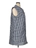 Vineyard Vines 100% Cotton Checkered-gingham Blue Sleeveless Button-Down Shirt Size XL - photo 4