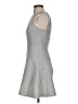 Tibi 100% Polyester Hearts Gray Cocktail Dress Size L - photo 5