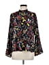 Allison Joy 100% Polyester Floral Black Long Sleeve Blouse Size M - photo 1