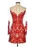 GB 100% Polyester Red Cocktail Dress Size S - photo 2