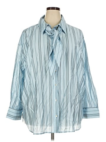 H&M 3/4 Sleeve Button-Down Shirt (view 1)