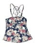 Ambrielle Floral Blue Swimsuit Top Size M - photo 1
