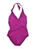 Assets Solid Purple One Piece Swimsuit Size XL - photo 1