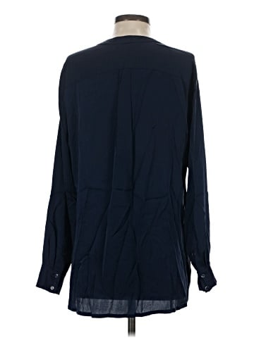 Vince. Long Sleeve Silk Top (view 2)