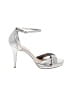 Nina Metallic Silver Sandals Size 9 - photo 1