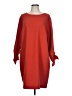 Violeta by Mango Solid Red Casual Dress Size L - photo 1