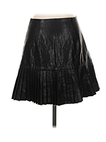 Zara Basic Faux Leather Skirt (view 2)