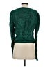 Parker Green Long Sleeve Silk Top Size S - photo 2