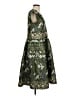 eShakti 100% Polyester Camo Green Cocktail Dress Size S - photo 4