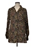 Bobbie Brooks 100% Rayon Paisley Brown Long Sleeve Blouse Size M - photo 1