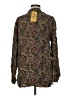 Bobbie Brooks 100% Rayon Paisley Brown Long Sleeve Blouse Size M - photo 2