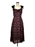 Francesca's 100% Polyester Floral Black Cocktail Dress Size M - photo 1