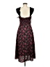 Francesca's 100% Polyester Floral Black Cocktail Dress Size M - photo 2