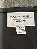 Emanuel Emanuel Ungaro 100% Polyester Solid Black Formal Skirt Size 24W - photo 4