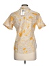 Van Heusen Print Yellow Short Sleeve Blouse Size 10 - photo 2
