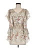 Matilda Jane 100% Polyester Ivory Short Sleeve Blouse Size M - photo 1