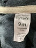 Carter's Gray Zip Up Hoodie 6-9 MO / 9 MO - photo 3