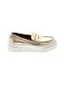 J/Slides 100% Leather Gold Flats Size 7 - photo 1