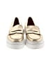 J/Slides 100% Leather Gold Flats Size 7 - photo 2
