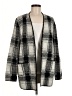 Lucky Brand Plaid Gray Cardigan Size M - photo 1