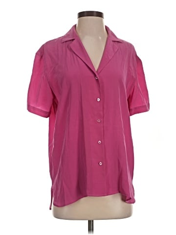 Babaton Short Sleeve Silk Top (view 1)