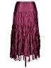 Eyeshadow 100% Polyester Burgundy Casual Skirt Size 14 - photo 2