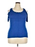 Roz & Ali 100% Viscose Blue Sweater Vest Size 2X - photo 1