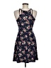 Planet Gold Floral Blue Casual Dress Size M - photo 2