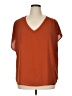 Kori America 100% Polyester Orange Short Sleeve Blouse Size XL - photo 1