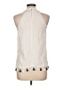 Blue Rain 100% Cotton Ivory Sleeveless Blouse Size L - photo 2