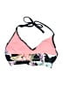 Kona Sol Floral Black Swimsuit Top Size S - photo 2