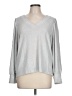 Ann Taylor LOFT Silver Pullover Sweater Size L - photo 1