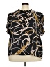 Gibson Black Short Sleeve Blouse Size 3X - photo 1