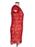 Boston Proper Red Cocktail Dress Size 14 - photo 4