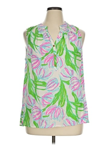 Lilly Pulitzer Sleeveless Silk Top (view 1)