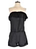 Lani 100% Polyester Solid Black Romper Size S - photo 1