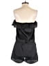 Lani 100% Polyester Solid Black Romper Size S - photo 2