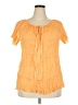Ashley Stewart Orange Short Sleeve Blouse Size 18 Plus - photo 1